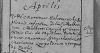 metryka urodzenia Wojciech Męcik s. Wojciecha i Gertrudy 04.1720